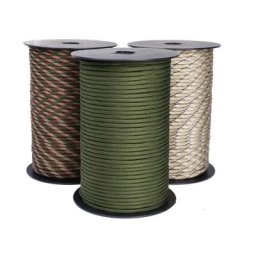 Paracorde Militaire Standard à 9 Brins de 100m et 4mm Corde de Parachute d'Extérieur Sangle de