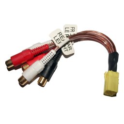 Connecteur Mini ISO jaune vers 3 RCA