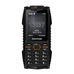 Mobile résistant eau et poussières KONROW STONE PLUS 2,4"" NOIR