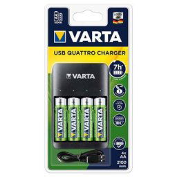 Chargeur VARTA USb + 4 piles AA -LR06 2100mAH SUB QUATT