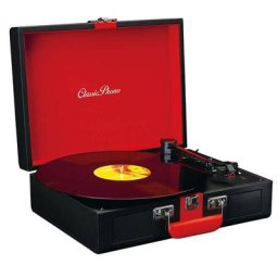 Platine Vinyle LENCO TT110 Noir/Rouge