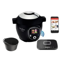 Cuiseur MOULINEX COOKEO Connect CE859800 + balance connectée & moule gâteau