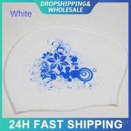Bonnet de bain d'été en silicone taille libre imprimé accessoires de sport aquatique étanche