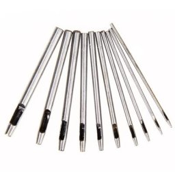Ensemble de trous pour l'artisanat du cuir 10 pièces outils pour le cuir poinçon de ceinture