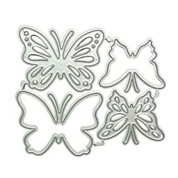 Pochoirs de découpe papillon modèle de moule couteau de gaufrage lame en acier au carbone