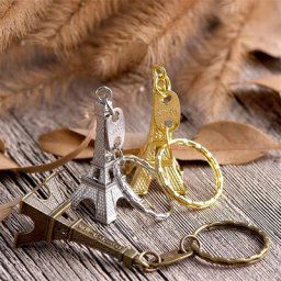 Porte-Clés Tour Eiffel de Paris Ornement Rétro Souvenirs Français Cadeau 50 Pièces