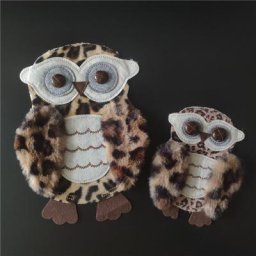 Patchs en peluche à imprimé léopard pour vêtements théâtre autocollants couture en vrac