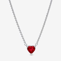Collier Pendant Halo Cœur Scintillant