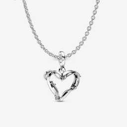 Collier Composé Coeur Fil de Fer