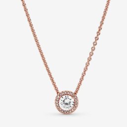 Collier Halo Scintillant Rond