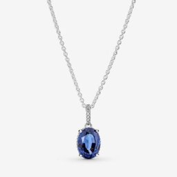 Collier Pendant Halo Spectaculaire Scintillant