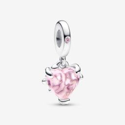 Charm Pendant Arbre de Vie&Cœur Rose