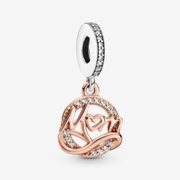 Charm Pendant Mum (Maman) Bicolore