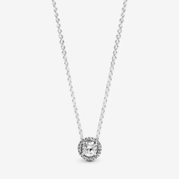 Collier Halo Scintillant Rond