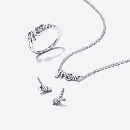 Ensemble Bague, Collier et Clous d’Oreilles Mum