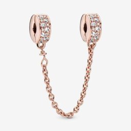 Charm Clip Chaîne de Confort Pavé Incolore