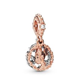 Charm Pendant Disney Princesse Tiana en Rose