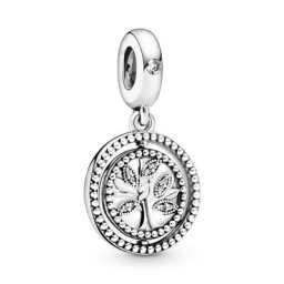 Charm Pendant Arbre De Vie Pivotant