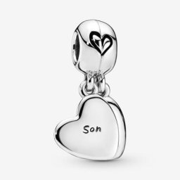 Charm Pendant Cœur Séparable Mère&Fils