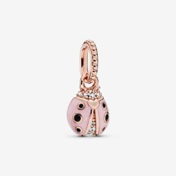 Pendentif Coccinelle Rose