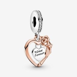 Charm Pendant Cœur&Rose