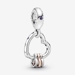 Charm Pendant Cœur Rempli de Cœurs
