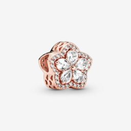 Charm Pavé Flocon de Neige Scintillant
