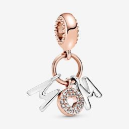 Charm Pendant Lettres Mum (Maman)