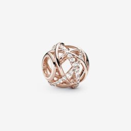 Charm Scintillant&Lignes Polies