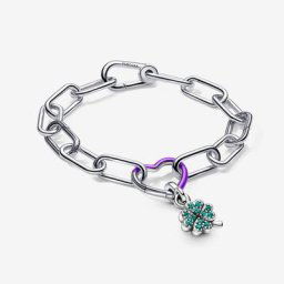 Coffret Cadeau Bracelet Cœur Violet&Trèfle ME