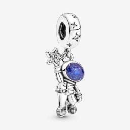 Charm Pendant Astronaute Dans La Galaxie