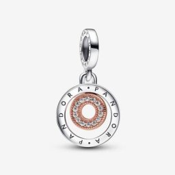 Charm Pendant Cercles Logo Bicolore Moments