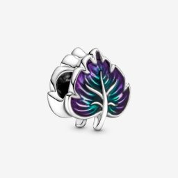 Charm Feuille Violette&Verte
