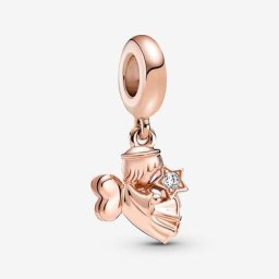 Charm Pendant Ange à Ailes en forme de Cœur