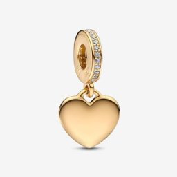 Charm Pendant Plaque Cœur Gravable