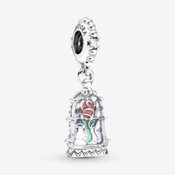 Charm Pendant Disney La Belle et La Bête Rose Enchantée