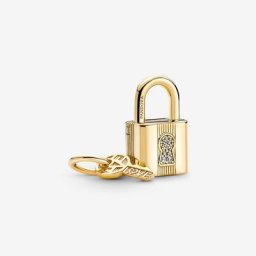 Charm Pendant Cadenas&Clé Gravable