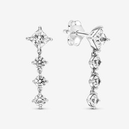 Pendants d'Oreilles Ronds&Carrés Scintillants