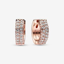 Créoles Double Rang Pavées Timeless