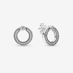 Clous d'Oreilles Réversibles Pavé&Cercle Signature