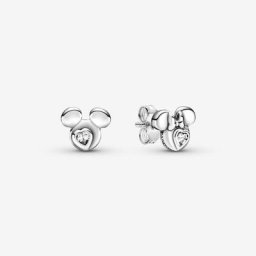 Clous d’Oreilles Disney Portrait de Mickey et Minnie