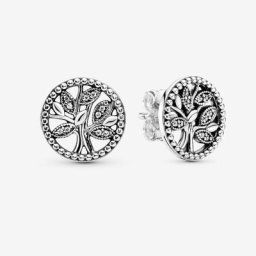 Clous d'Oreilles Arbre De Vie Scintillant