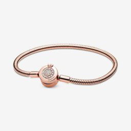 Bracelet Maille Serpent O Couronné Scintillant Moments