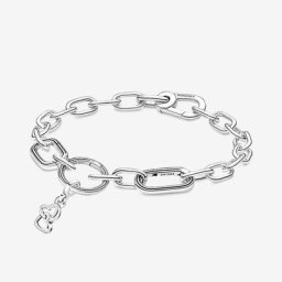 Bracelet Link Composé Cœurs Doubles