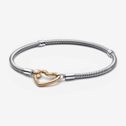 Bracelet Maille Serpent Fermoir Cœur Moments