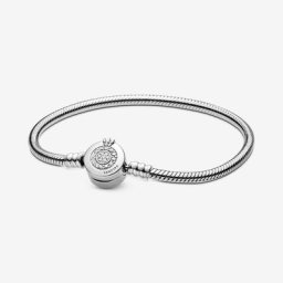 Bracelet Maille Serpent O Couronné Scintillant Moments
