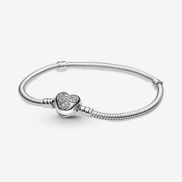 Bracelet Maille Serpent Fermoir Cœur Disney Mickey Moments
