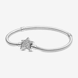 Bracelet Maille Serpent Fermoir Étoile Asymétrique Moments