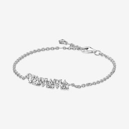 Bracelet Chaîne Cœurs Infinis Scintillants