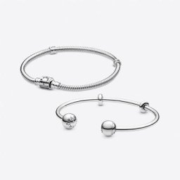 Coffret Cadeaux Bracelet Jonc Ouvert et Bracelet Maille Serpent Fermoir Barillet Moments